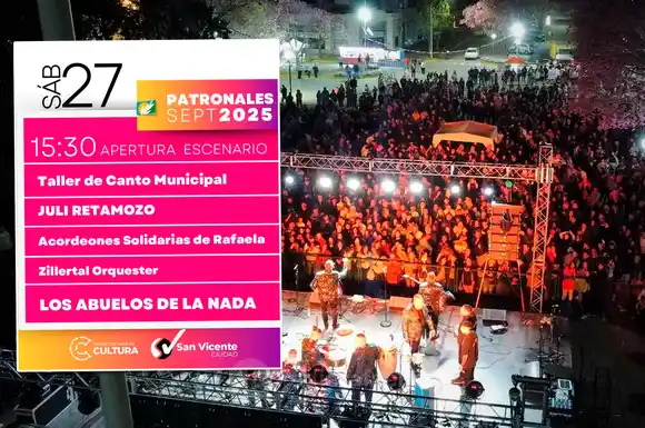 Festejos Patronales de San Vicente 2025: música, tradición y comunidad