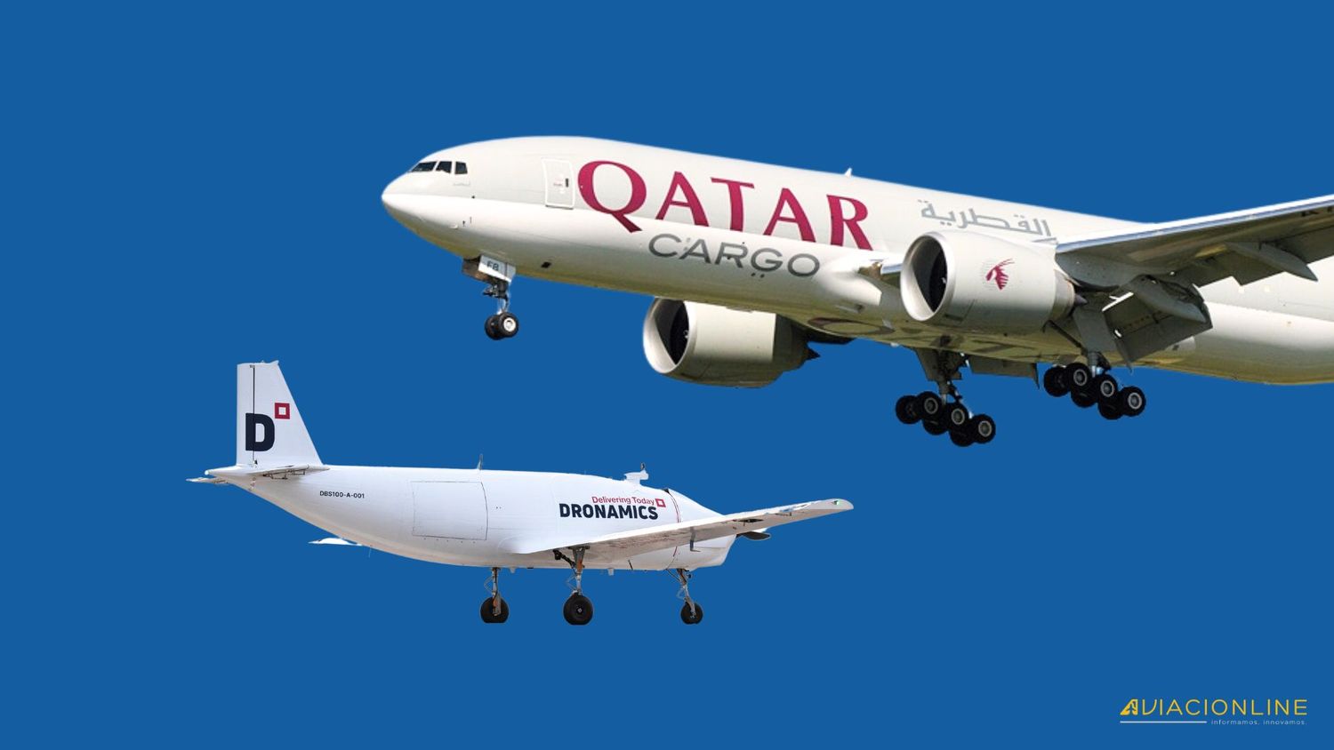 De los drones a los aviones: Qatar Airways Cargo y Dronamics firman el primer acuerdo interlinea de su tipo en el mundo