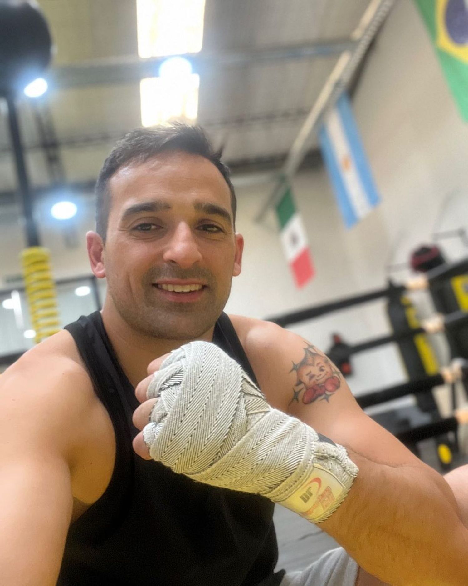 Joaquín Álvarez en pleno entrenamiento