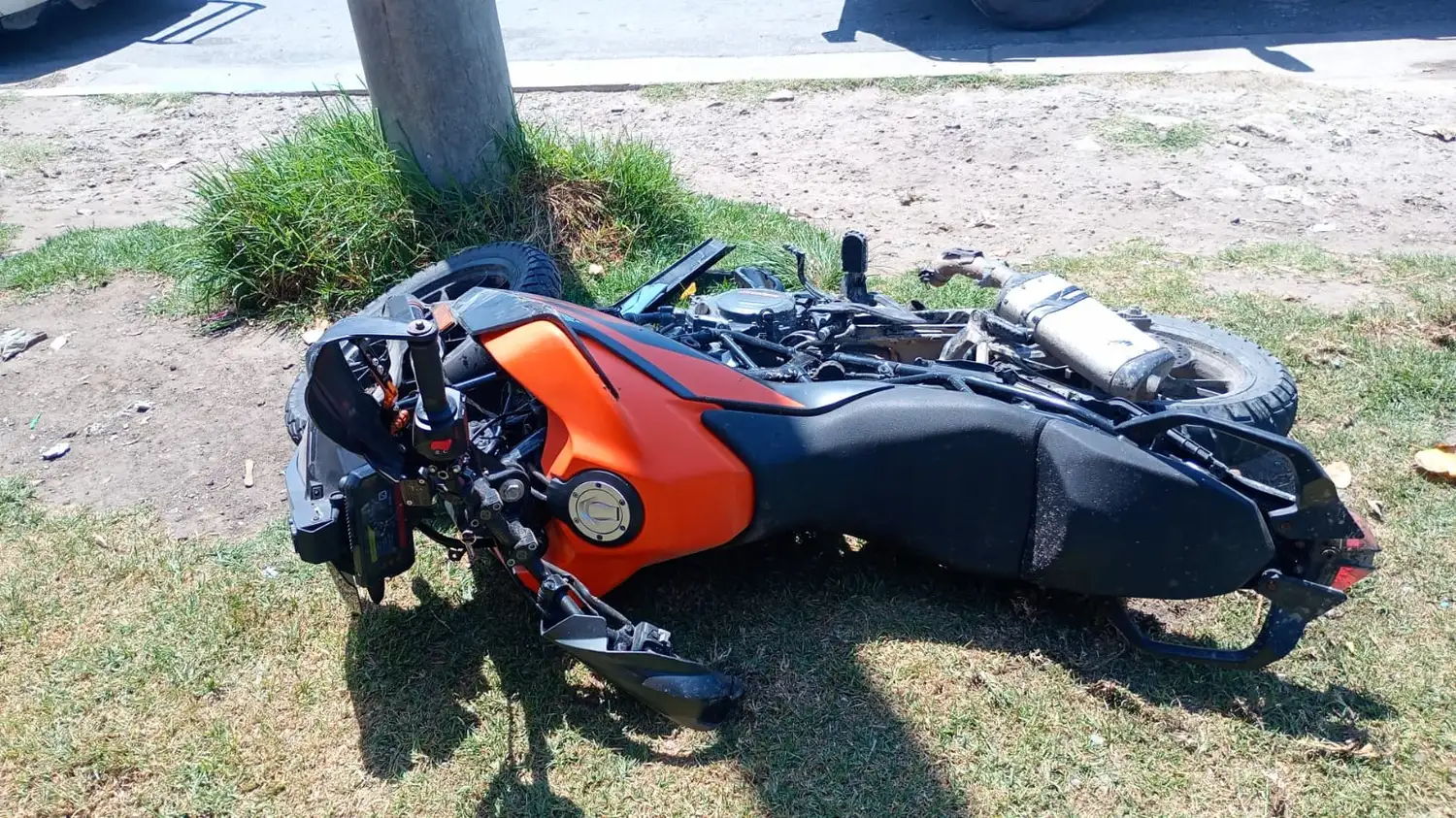 El accidente se registró en la intersección de Beruti y Bolivia.