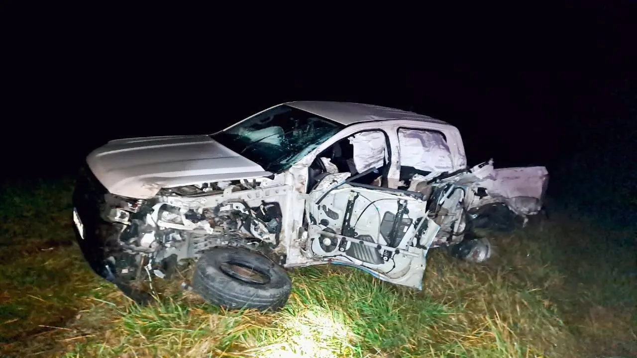 Rodado que conducía el residente en Quequén
