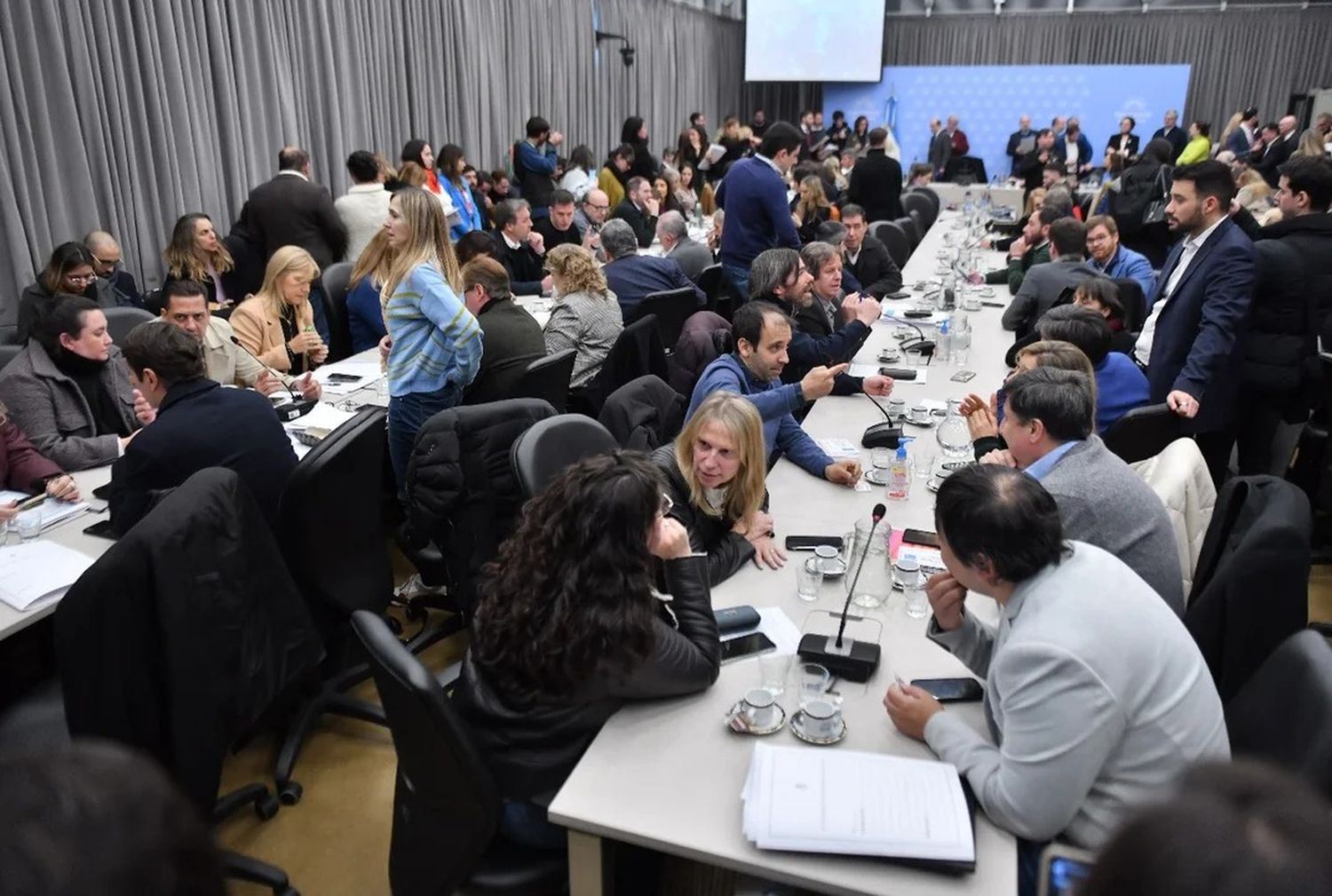 Inicio del plenario de comisiones en la Cámara de Diputados.