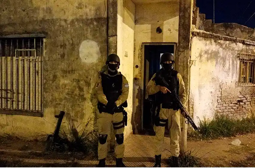 Mega operativo contra el narcotráfico en Rosario