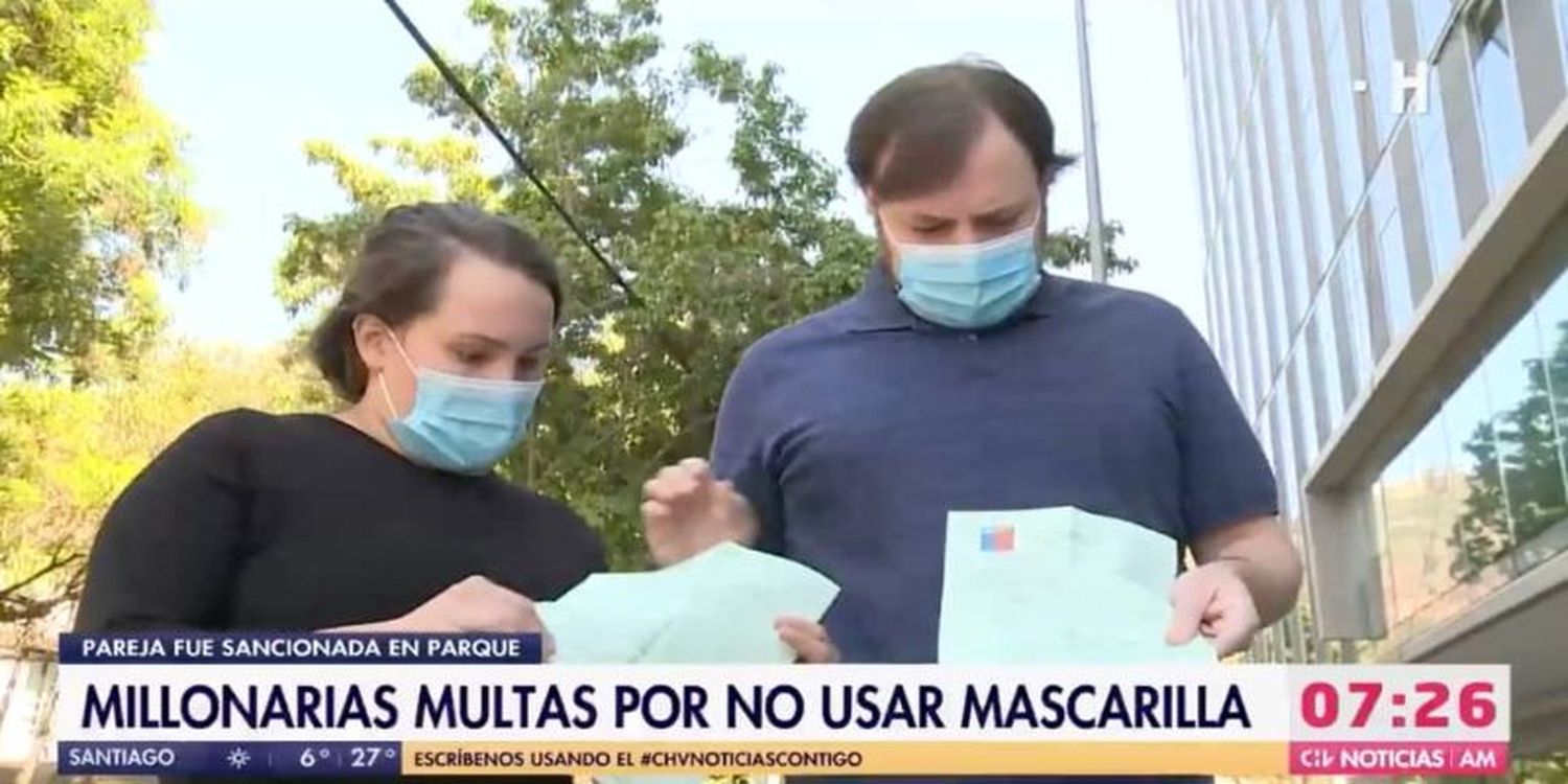 MULTA MILLONARIA a venezolanos en Chile por quitarse el tapabocas