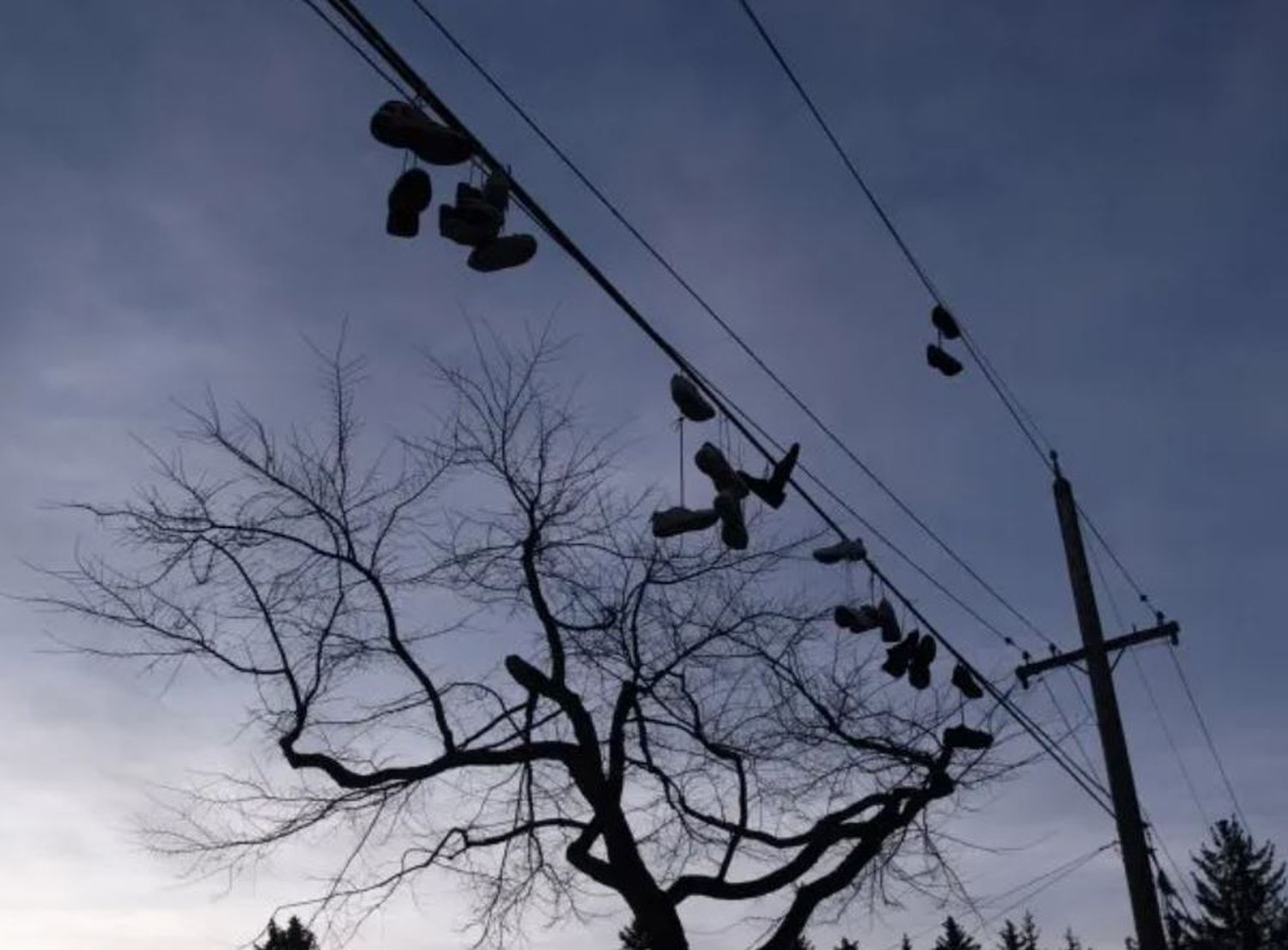 ¿Qué significan las zapatillas colgadas en los cables de luz?