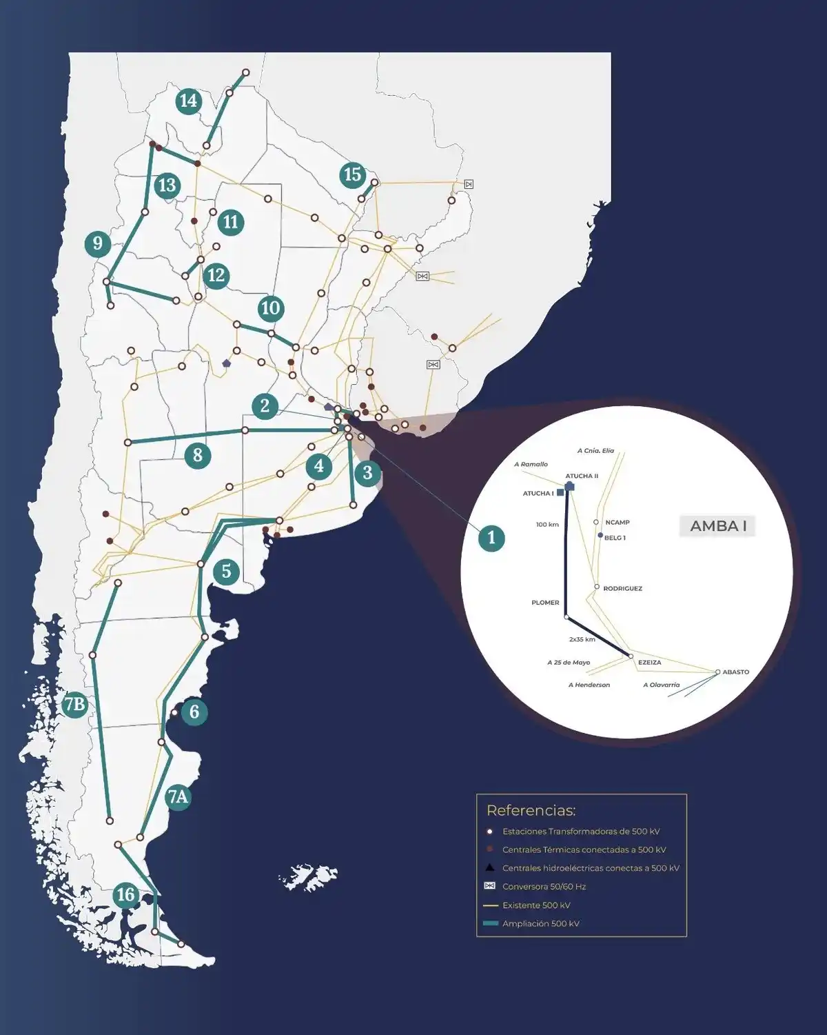 mapa obras electricas