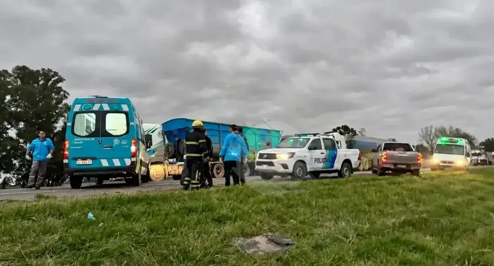 El fatal choque en Las Flores alteró el tránsito de la Ruta Nacional 3.

El Orden