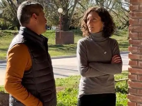 Leticia Di Gregorio impulsa obras en el departamento.