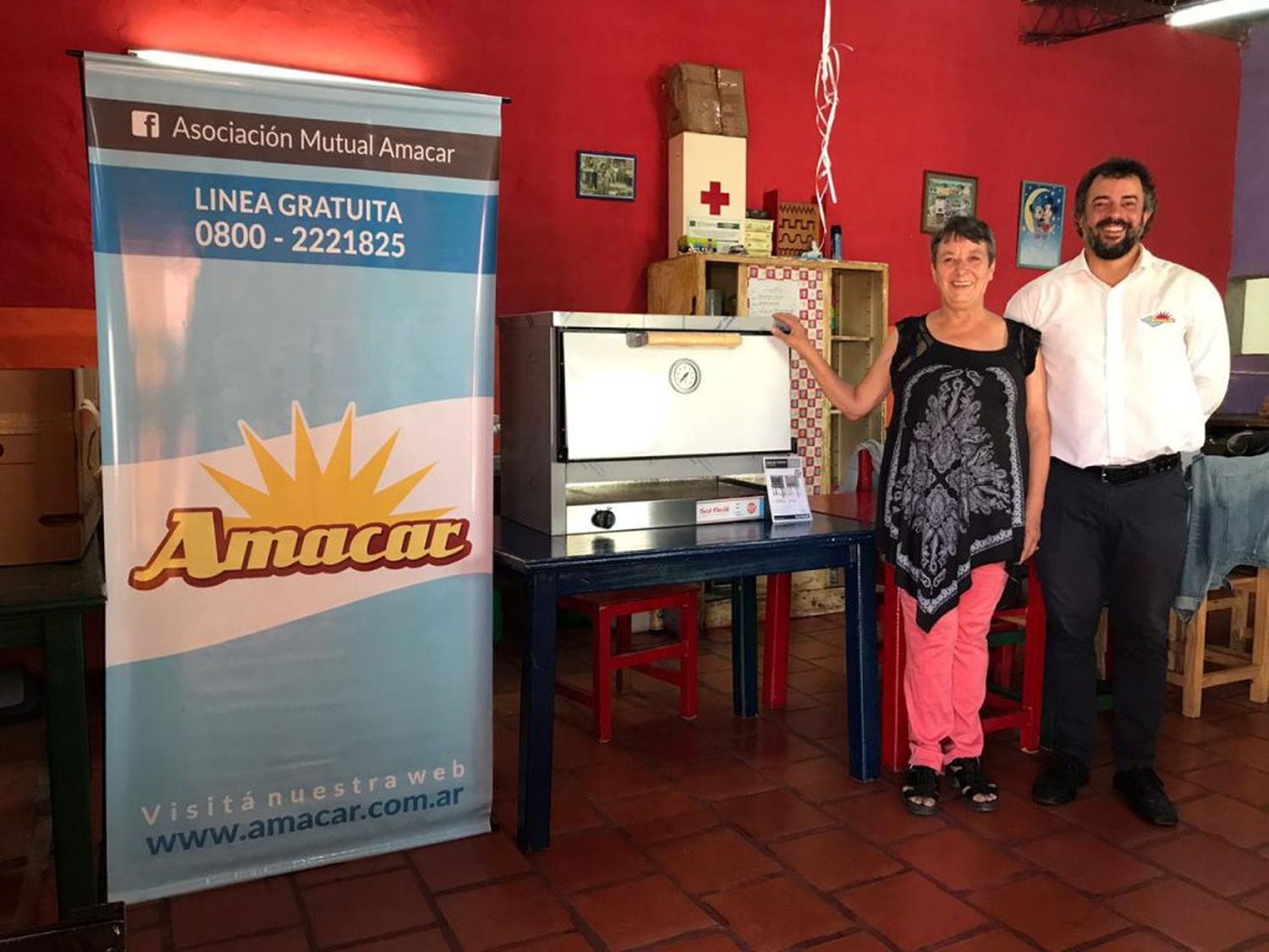 El comedor de Cacha recibió una importante donación de la asociación mutual Amacar