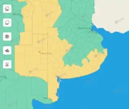 Emiten una alerta por fuertes vientos para gran parte de la provincia, incluido Tres Arroyos