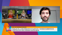 Trabajan en la recuperación de plásticos y generan elementos de construcción para viviendas sustentables