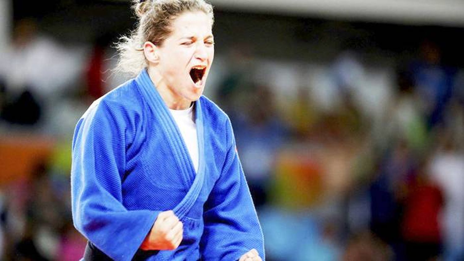 Pareto ganó la medalla  de plata en Budapest en  su regreso al judo