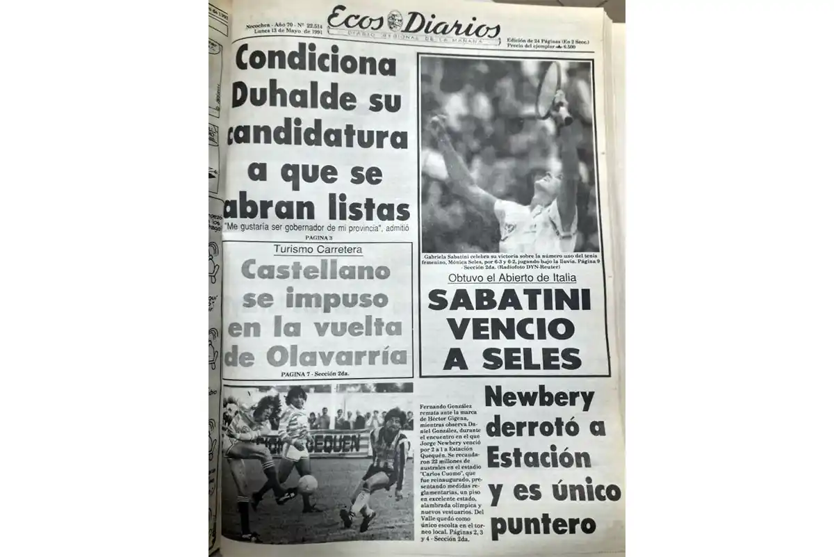 Lunes 13 de mayo de 1991