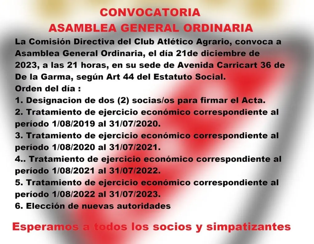Agrario elige a sus nuevas autoridades