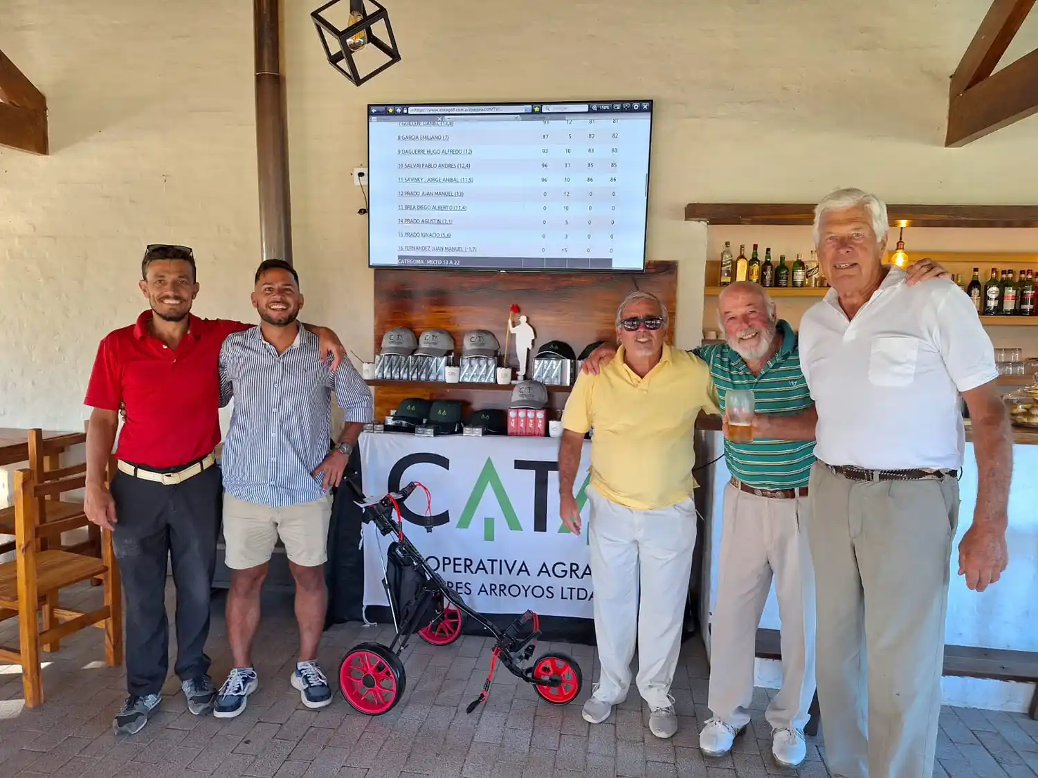 En Santana: Arán ganó el neto general y Carrín el Gross