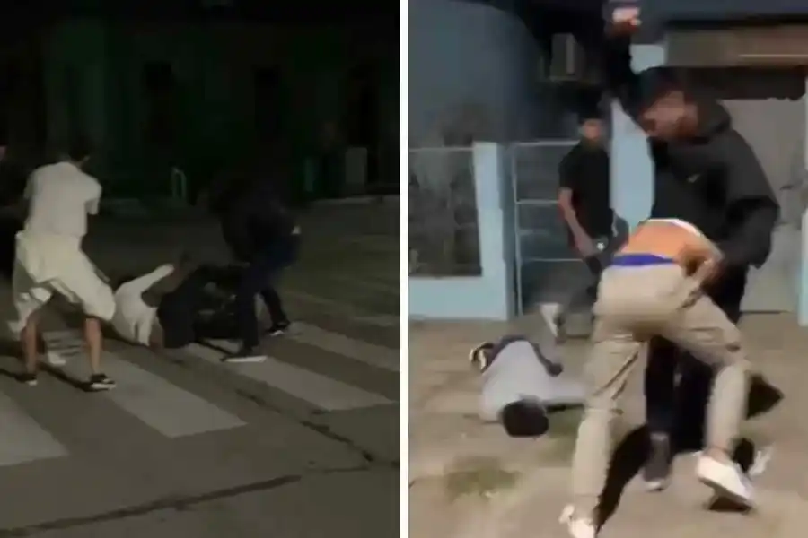 Jóvenes protagonizaron una violenta golpiza a la salida del boliche