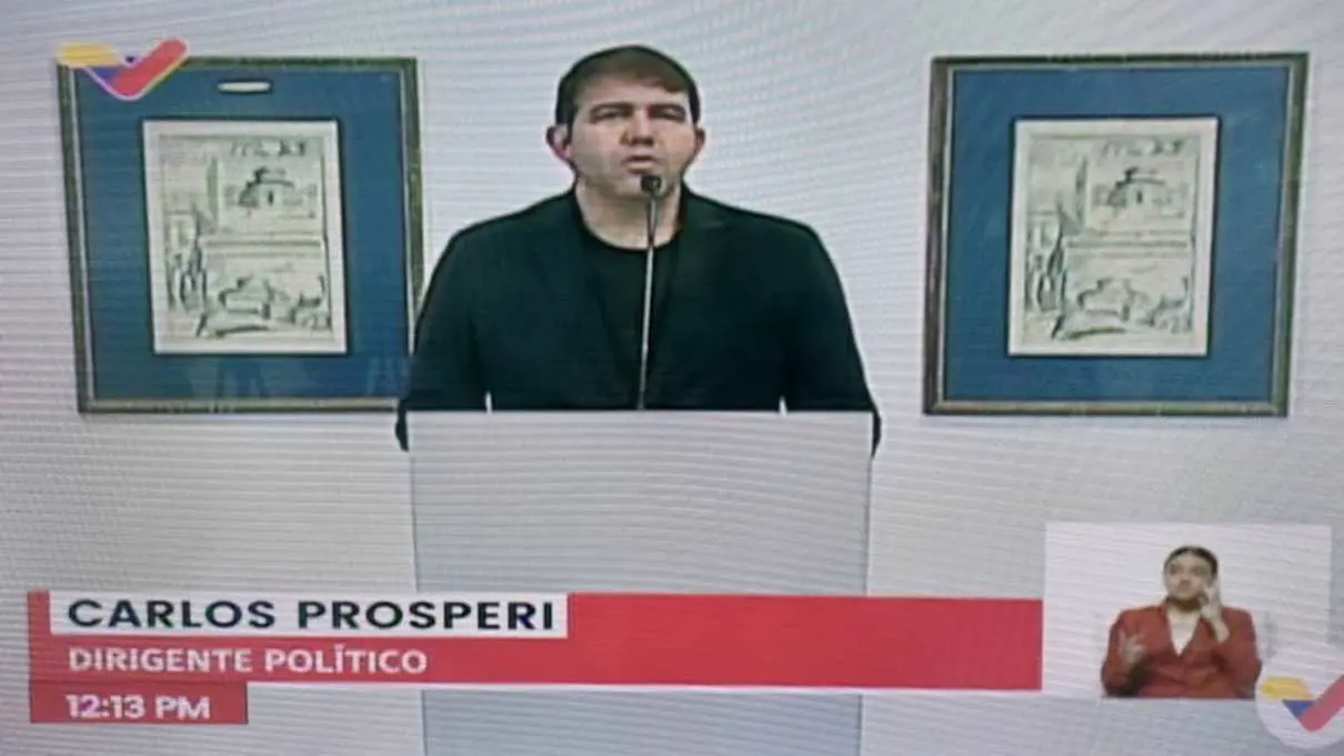 ¡BOMBA! Excandidato adeco Carlos Prosperi se declara independiente y anuncia apoyo a Maduro (VIDEO)