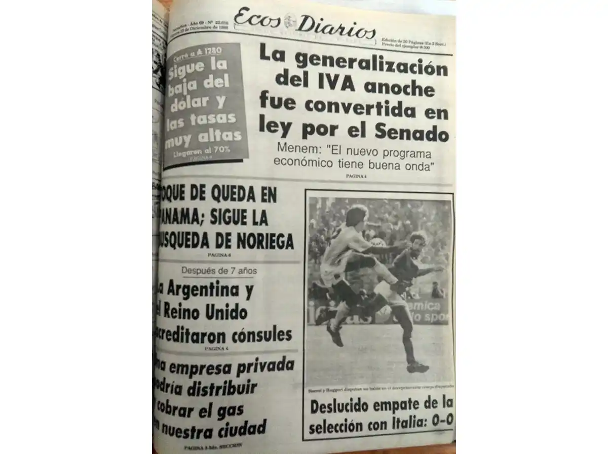 Viernes 22 de diciembre de 1989