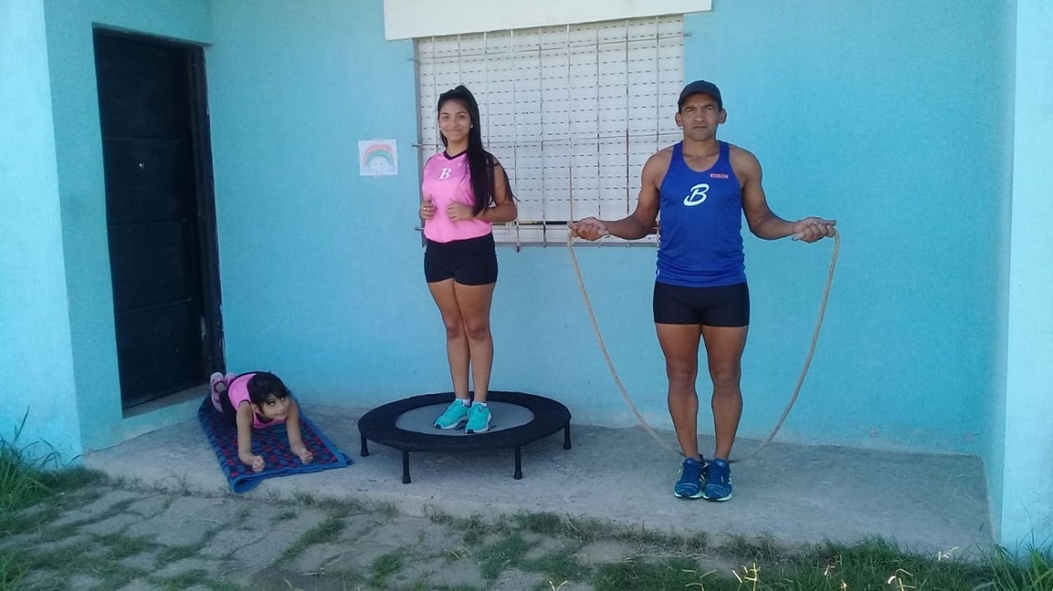 Alejandro Belén: "armé un circuito en mi casa y entreno con las nenas"