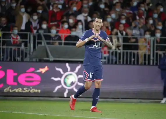 Un gol de di María en la victoria de PSG