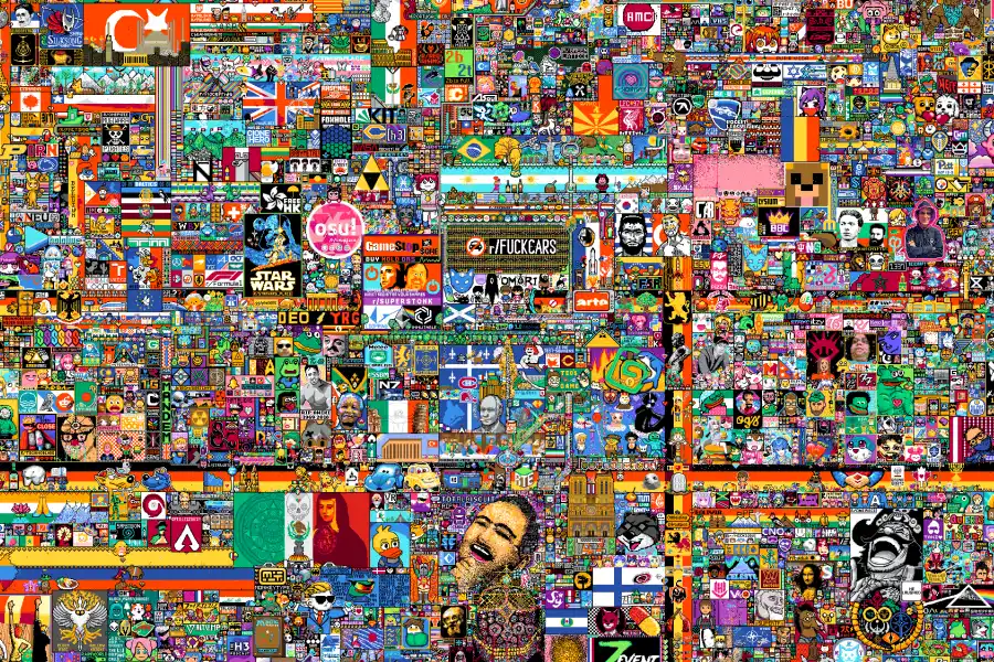 Reddit pone a todo Internet a colaborar en Place, su mural de arte comunitario