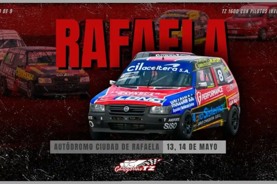 Las Categorías TZ  se presentan en el autódromo "Ciudad de Rafaela"