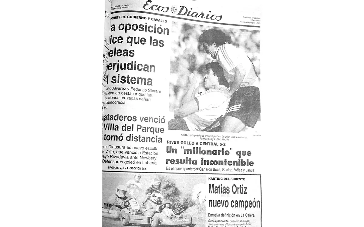Lunes 21 de octubre de 1996
