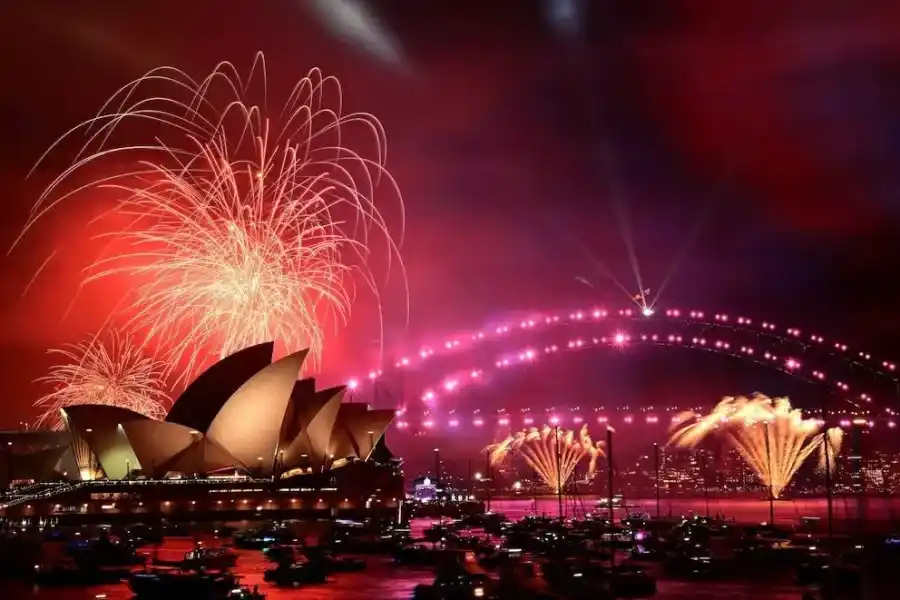 Nueva Zelanda dio la bienvenida al 2025 con un impresionante show de fuegos artificiales