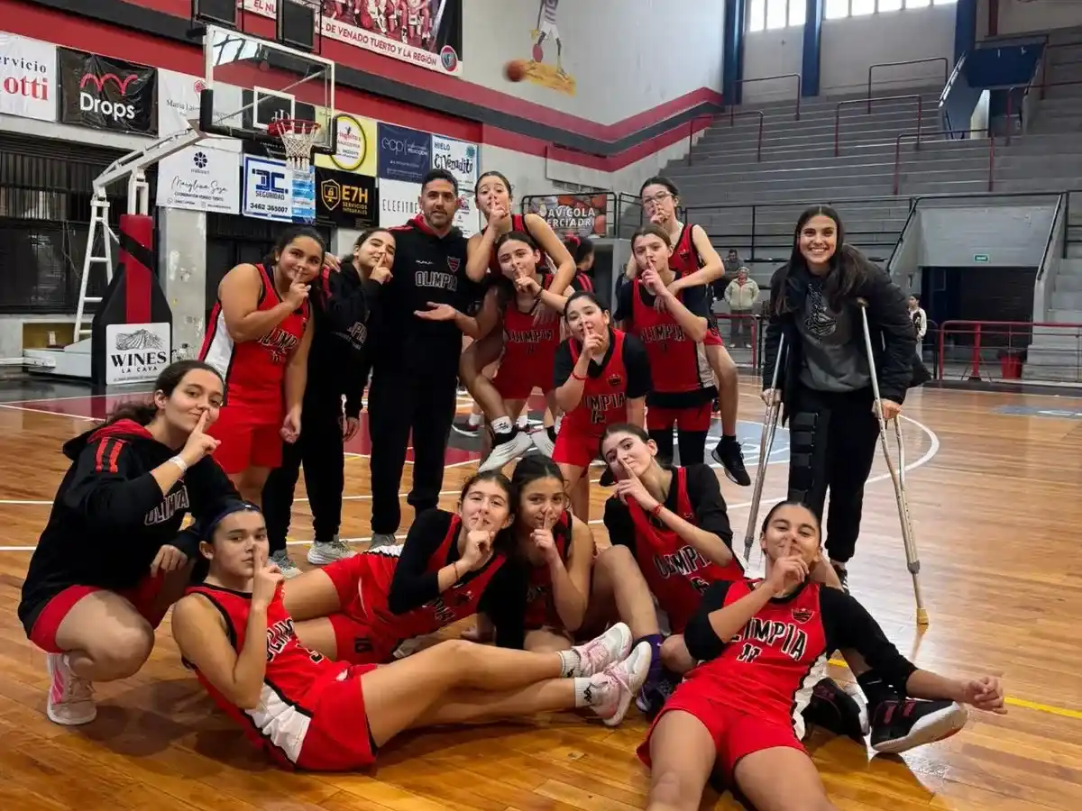 La U13 de Olimpia se aseguró la localía en el Final Four. Foto: Soledad Widmer.