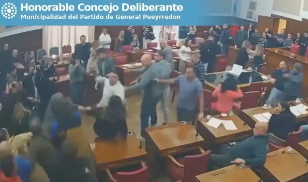 Una reunión en el Concejo Deliberante de Mar del Plata terminó a las piñas