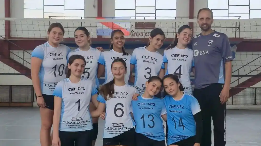 Gran actuación de vóley femenino Sub 14