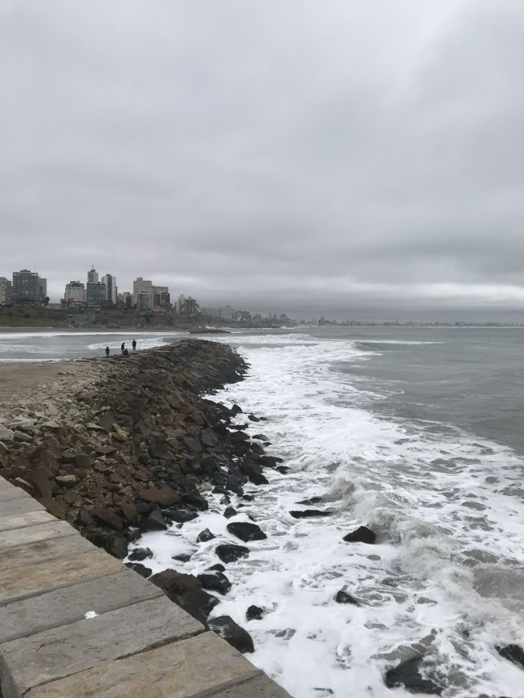 Domingo fresco y ventoso en Mar del Plata: cielo nublado y sin lluvias