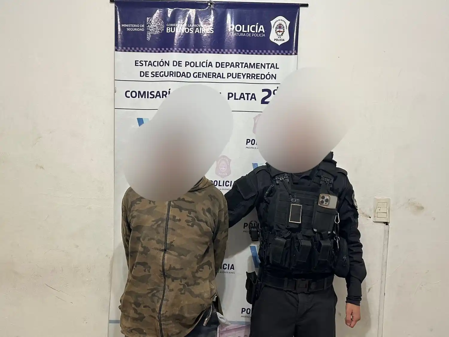 A partir de tareas investigativas, personal policial de FBA logró interceptar al sospechoso en inmediaciones de Chilavert y Alberti.