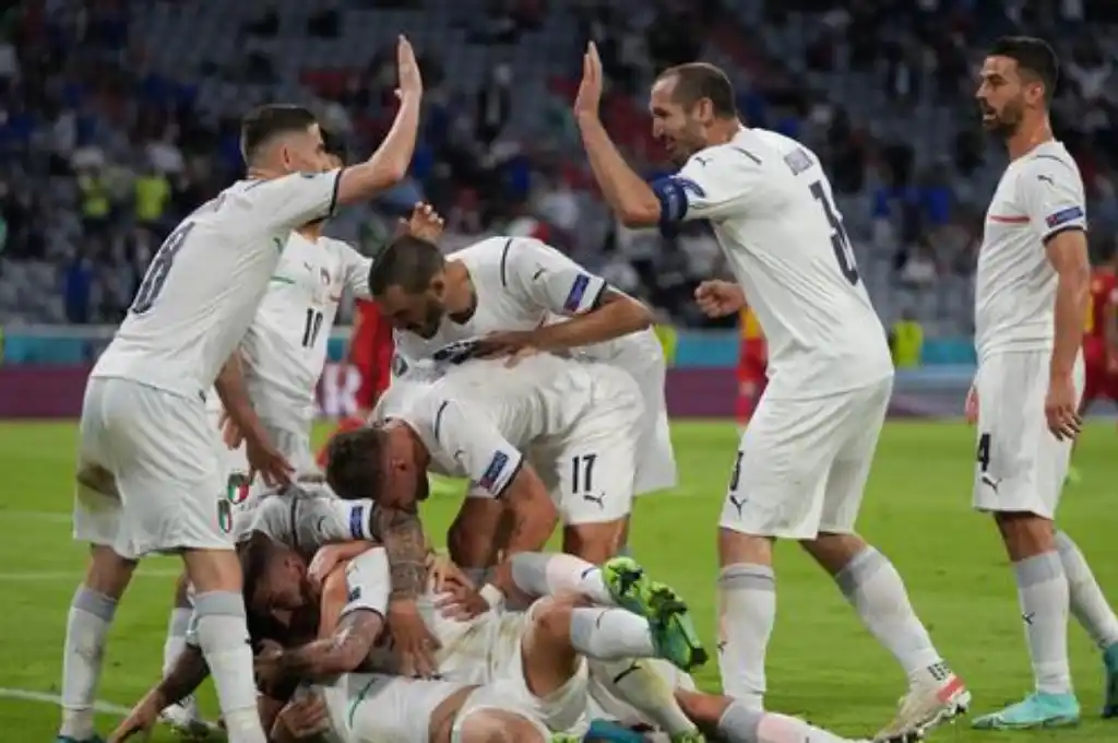 Italia superó a Bélgica y es semifinalista de la Eurocopa