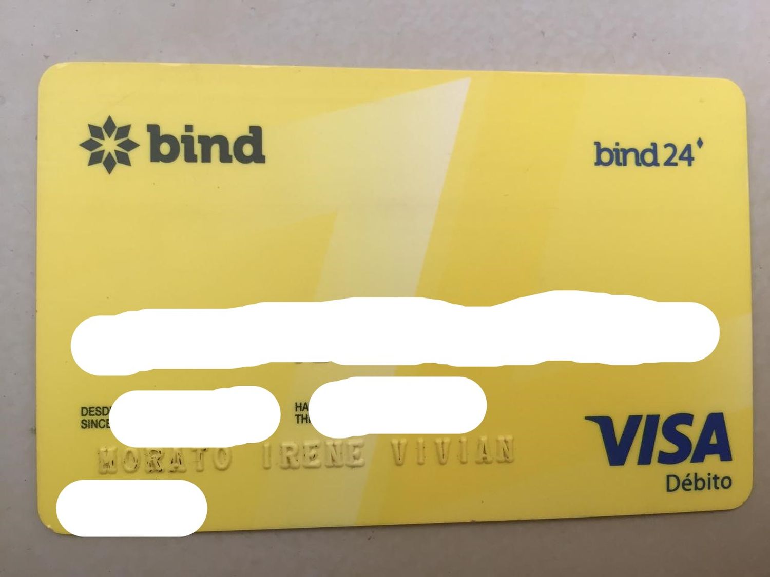 Tarjeta de débito encontrada