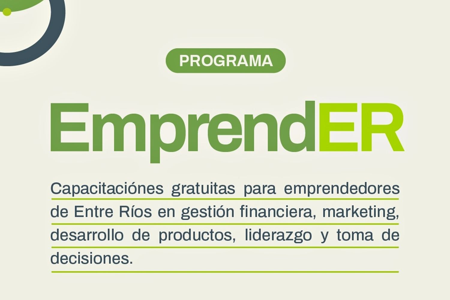 Lanzaron un programa de capacitación gratuita para emprendedores