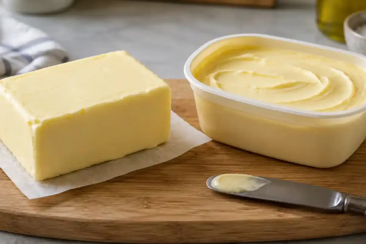 La manteca y la margarina suelen utilizarse como alternativas similares; sin embargo difieren en su origen.