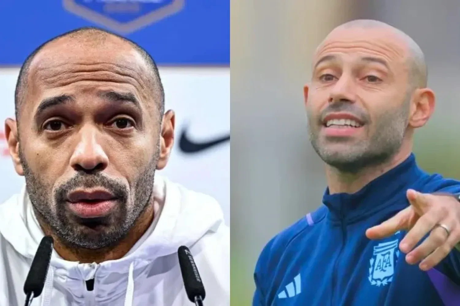 Mascherano y Henry palpitaron el Argentina - Francia por cuartos de final