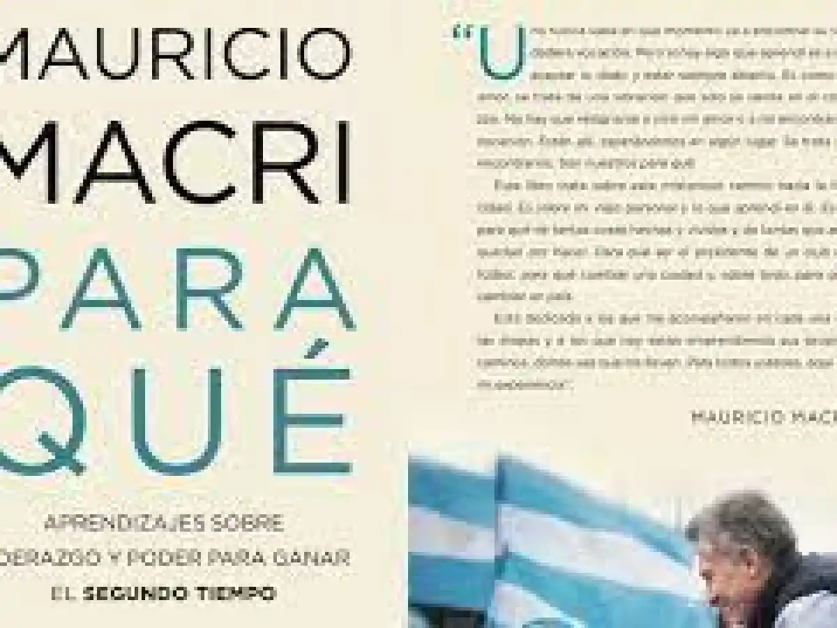 Macri anunció el lanzamiento de "Para qué", su nuevo libro para posicionarse de cara a las elecciones de 2023