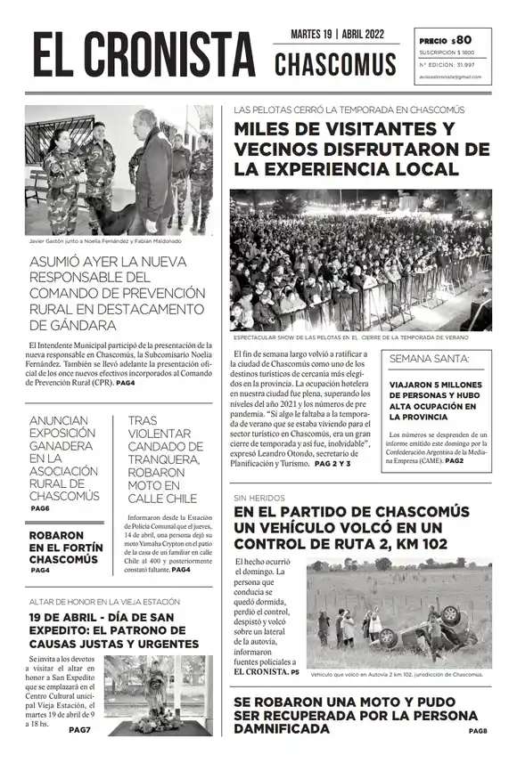Tapa 19 abril 2022
