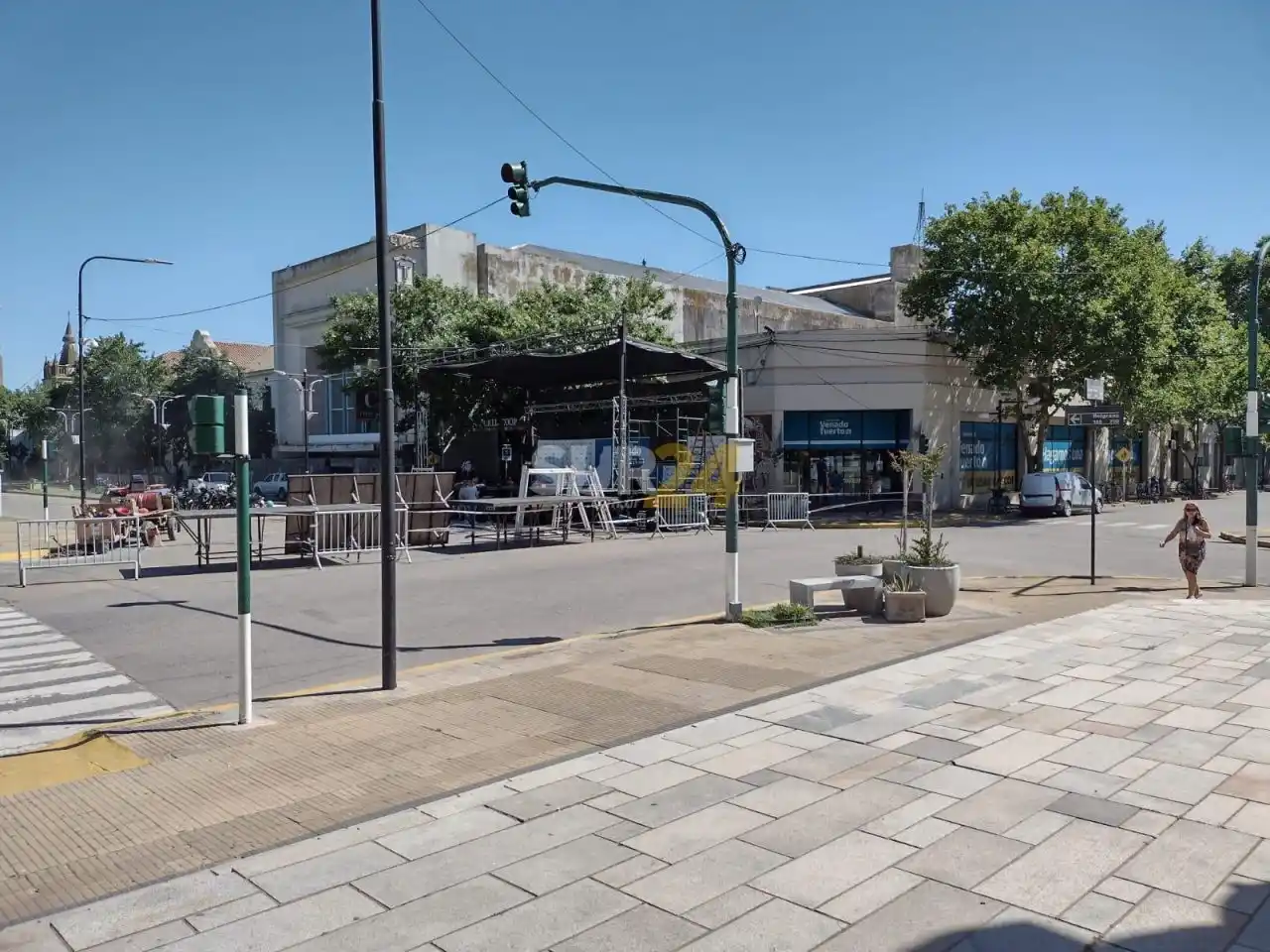 Desvío circulatorio en Belgrano y 25 de Mayo