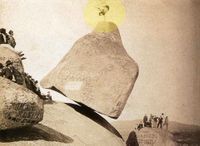 La peligrosa acrobacia que en 1901 realizó un italiano sobre la Piedra Movediza original