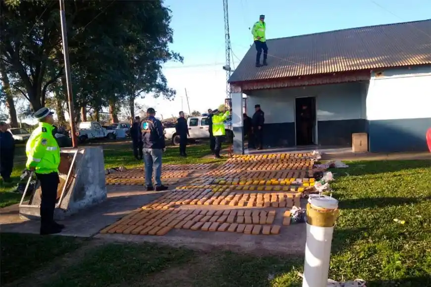 Uno de los detenidos con 420 kilos de droga es empleado de un municipio entrerriano