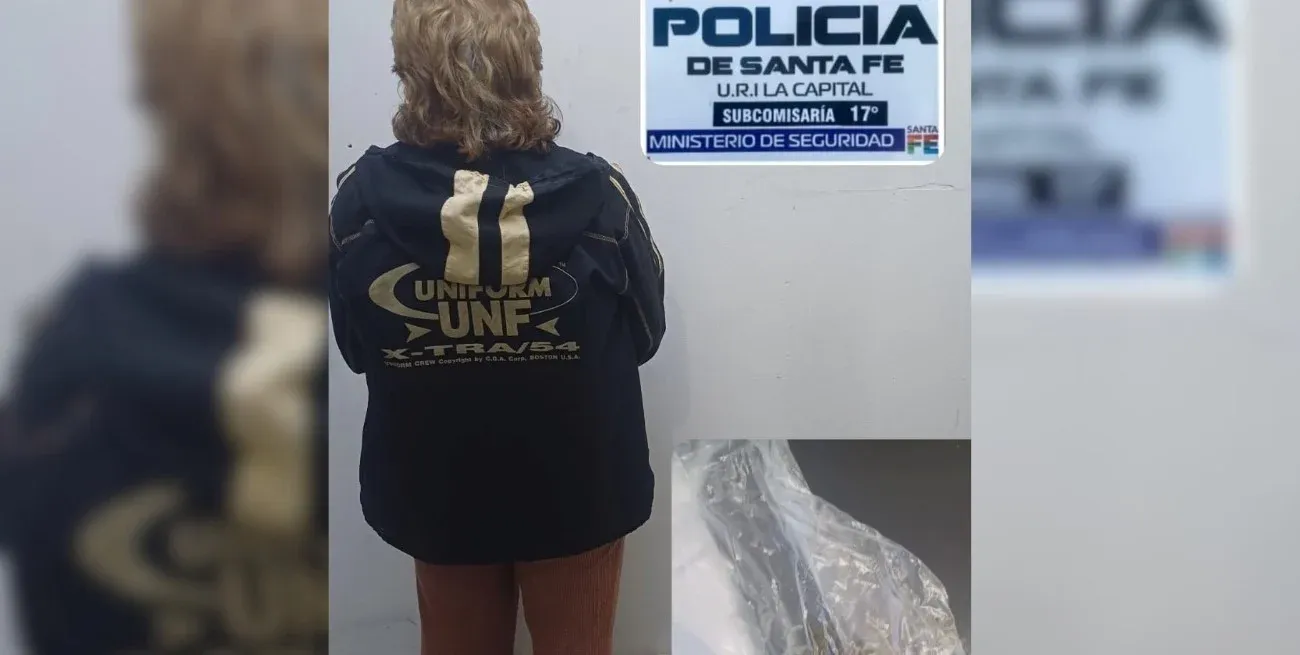 La mujer que intentó ingresar estupefacientes a la cárcel de Las Flores. Crédito: El Litoral.