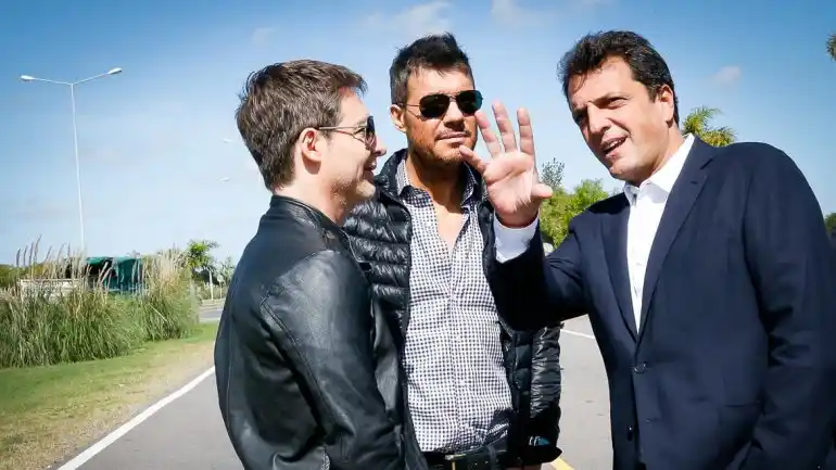Tigre: Massa se mostró con Tinelli y Suar