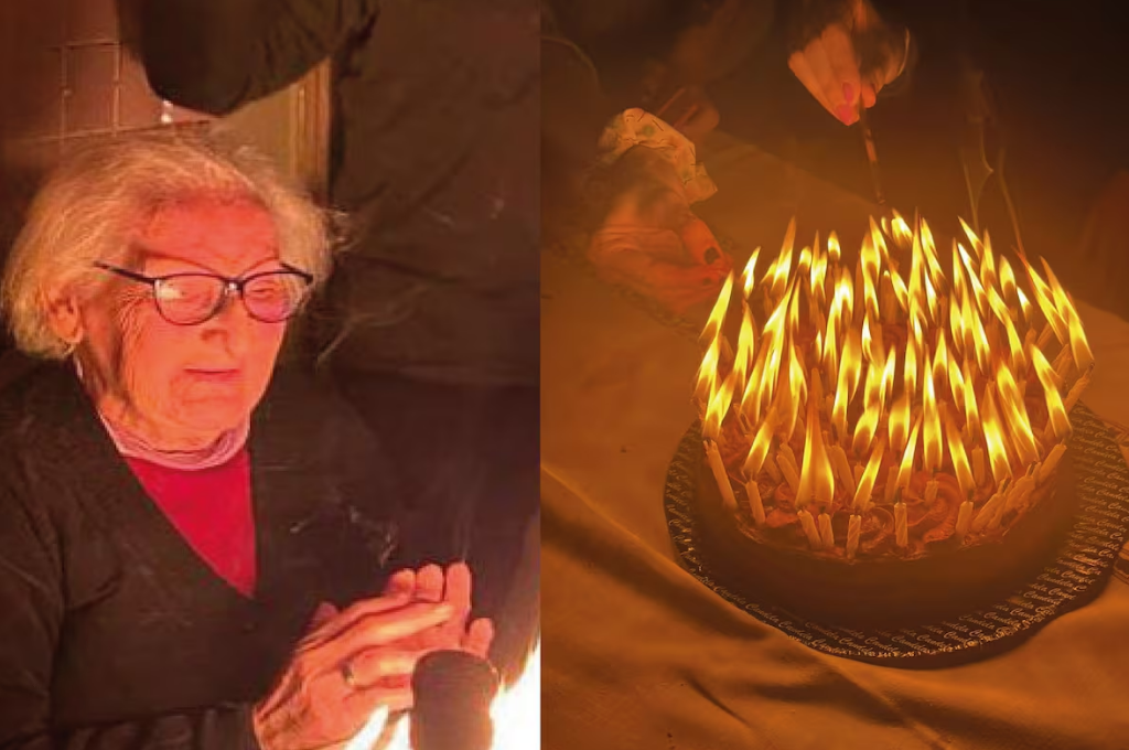 El video del cumpleaños de la abuela causó revuelo en las redes sociales. (Video: Twitter/@1924_2004).