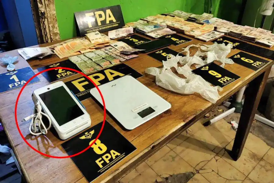 Aceptaban pagos con códigos QR y tarjeta de crédito a los compradores de cocaína