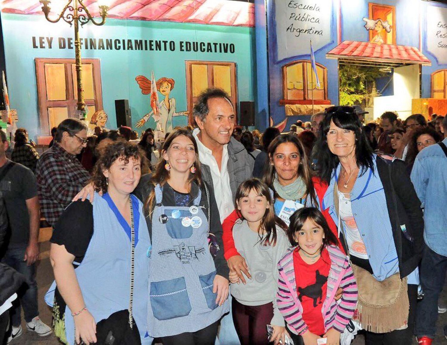 A dos años de un escrache en su contra en Tigre, ahora Scioli apoya el paro docente