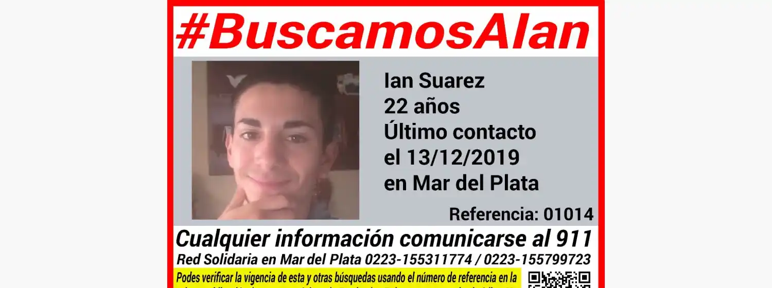 Desesperada búsqueda de un joven