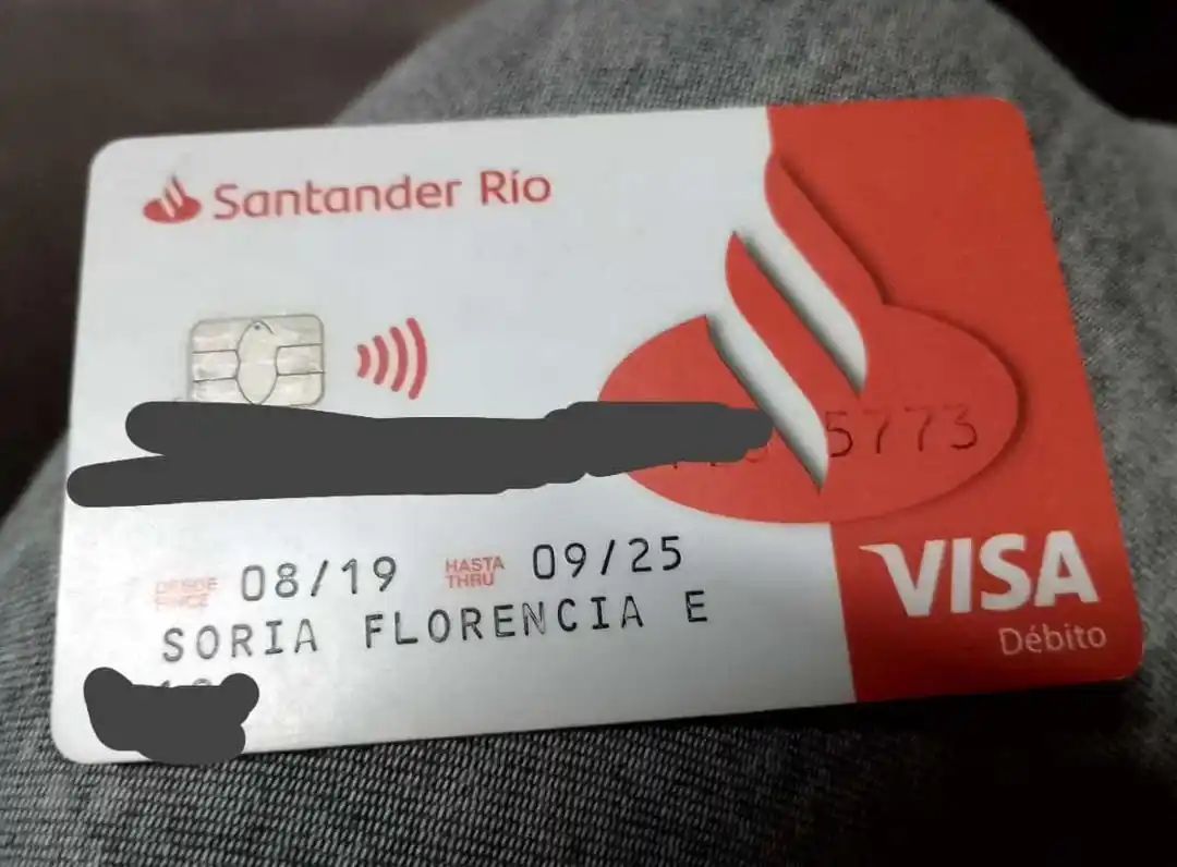 Encontraron la tarjeta de Florencia